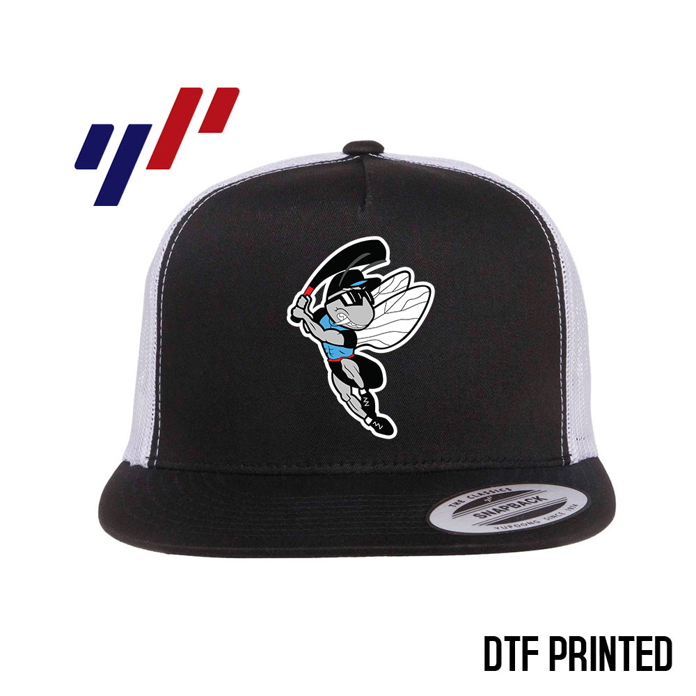 Yupoong 6006 Adult 5-Panel Classic Trucker Hat - DTF PRINTED - NBC Gnats Baseball