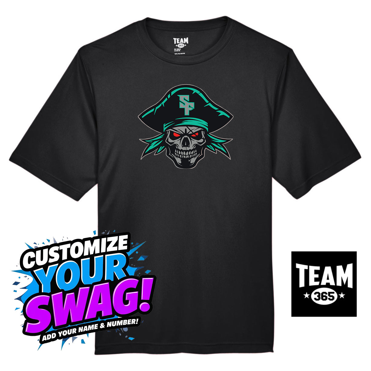 Team 365 Youth & Men's Zone Performance T-Shirt - South Florida Pirates