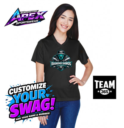 APEX Team 365 TT11W Women's Zone Performance T-Shirt - Diamond Dawgs Baseball