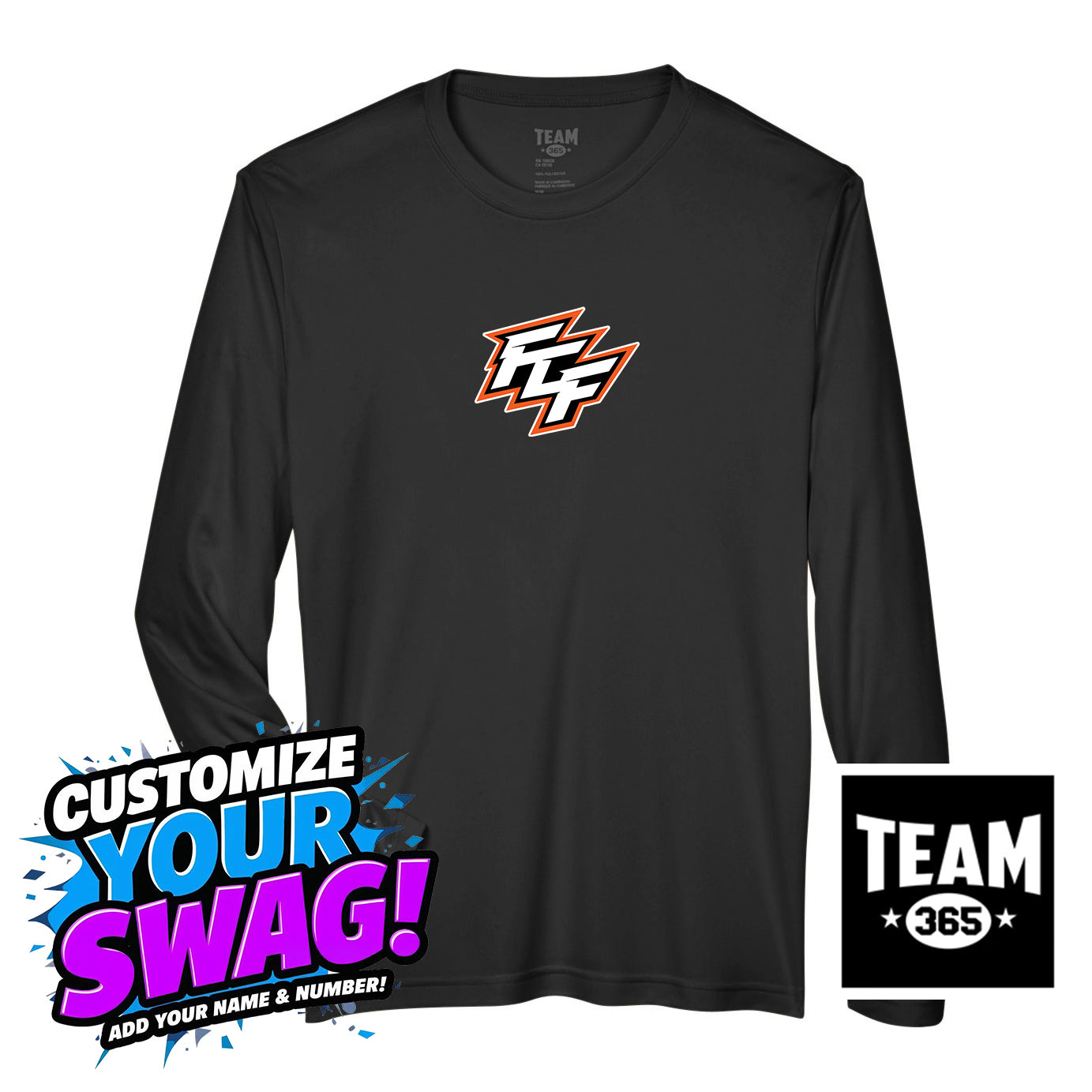 Team 365 Youth & Men's Zone Performance Long-Sleeve T-Shirt - FCF Flight Baseball