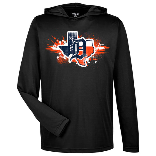 GLITCH - Team 365 Youth & Men's Zone Performance Hoodie - Dallas Tigers Baseball