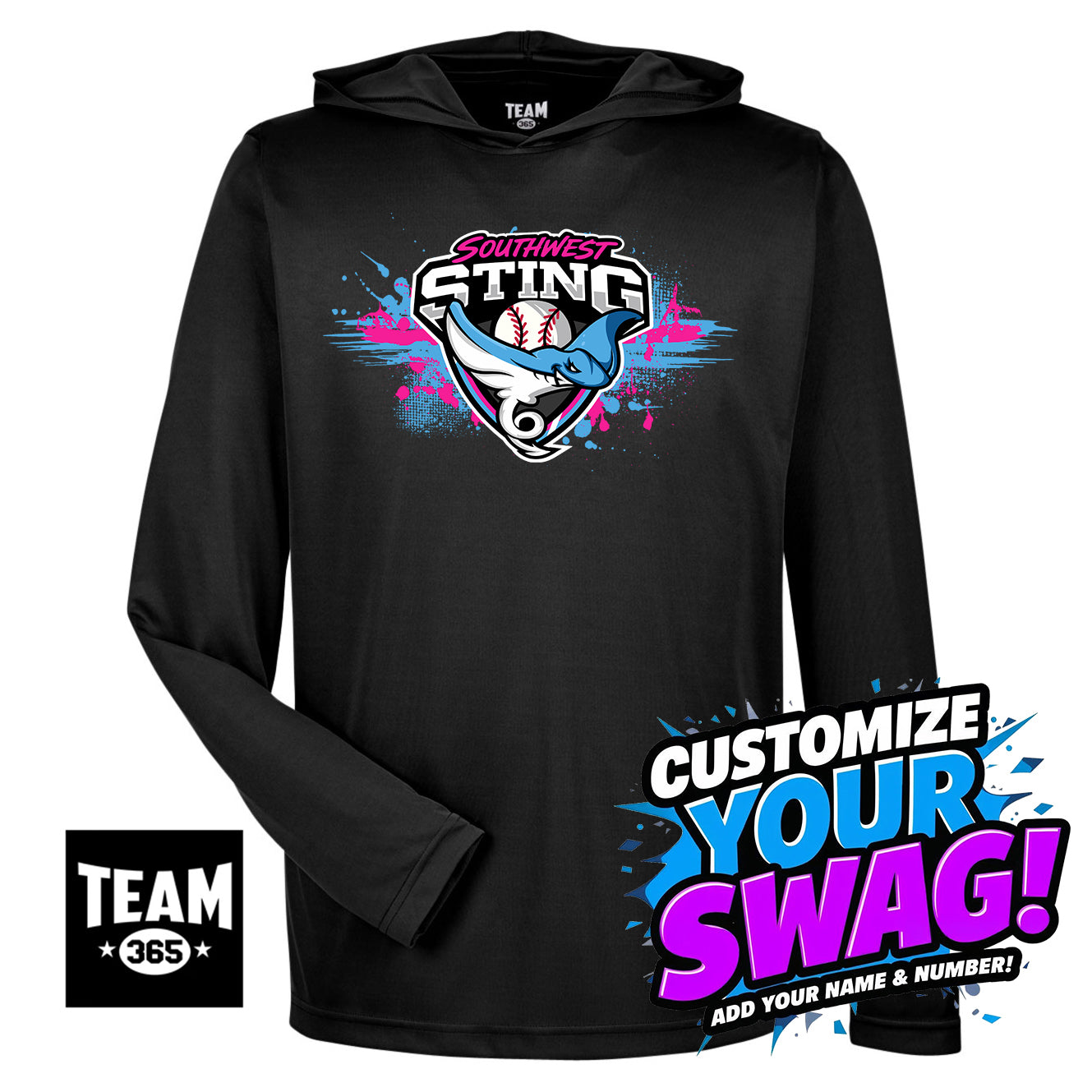 Team 365 Youth & Men's Zone Performance Hoodie - Southwest Sting Baseball