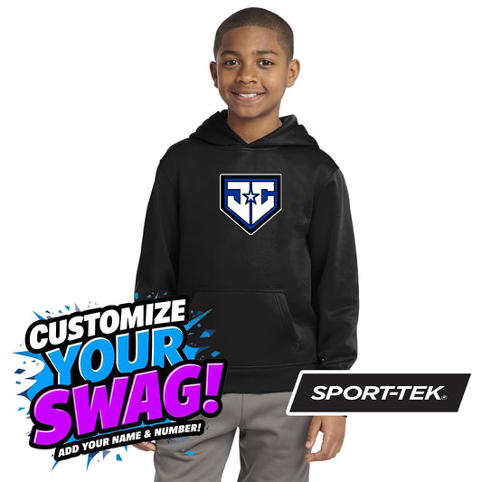 Sport-Tek Youth Sport-Wick Fleece Hooded Pullover YST244 - JCB Diamond Kings Baseball