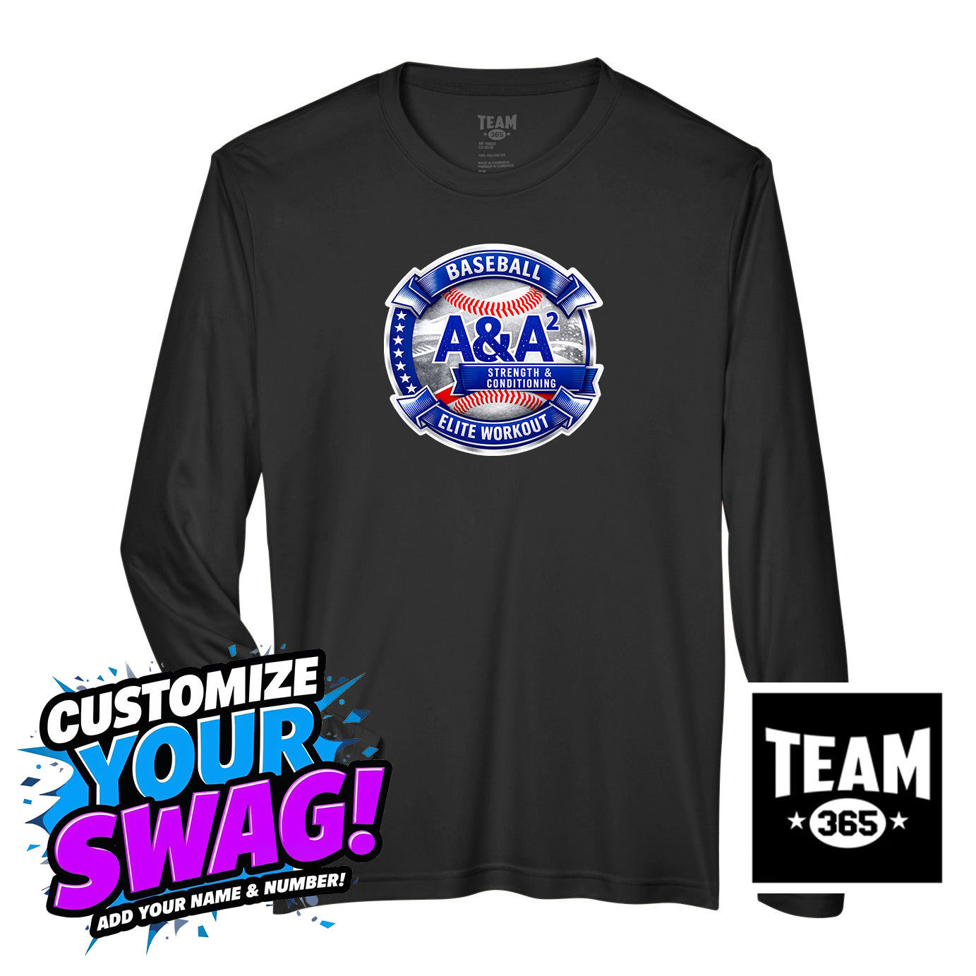 Team 365 Youth & Men's Zone Performance Long-Sleeve T-Shirt - A&A Baseball Elite