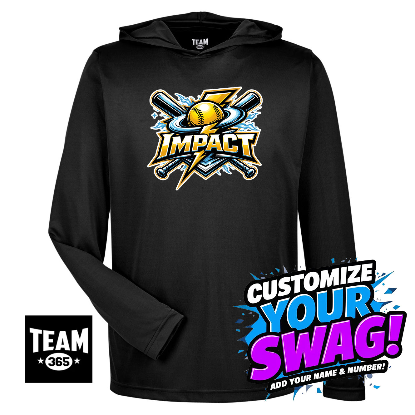Team 365 Youth & Men's Zone Performance Hoodie - Impact Softball - Massachusetts