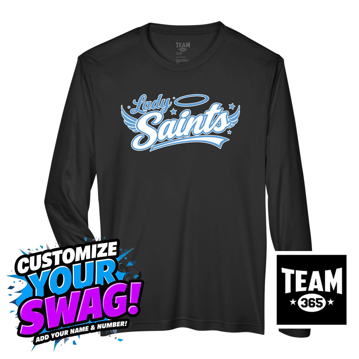 Team 365 Youth & Men's Zone Performance Long-Sleeve T-Shirt - Lady Saints Softball