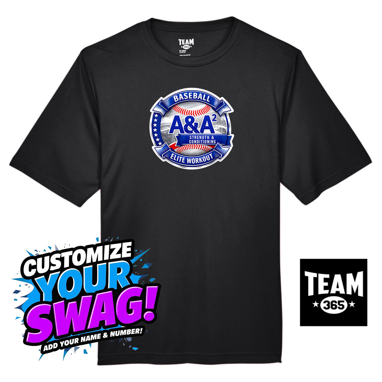 Team 365 Youth & Men's Zone Performance T-Shirt - A&A Baseball Elite