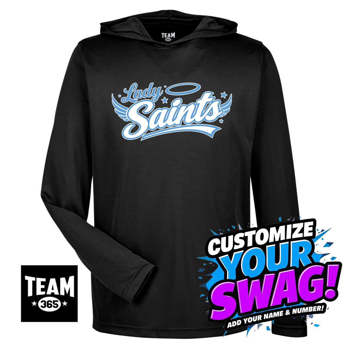 Team 365 Youth & Men's Zone Performance Hoodie - Lady Saints Softball