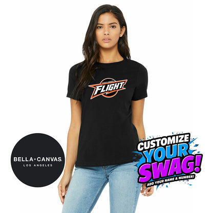 Bella + Canvas B6400 Women's Relaxed Jersey Short-Sleeve T-Shirt - FCF Flight Baseball