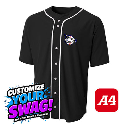 A4 Apparel N4184 Game Day Classic Baseball Jersey - Jax Beach Baseball
