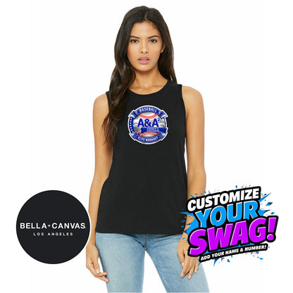 Bella + Canvas B6003 Women's Jersey Muscle Tank - A&A Baseball Elite