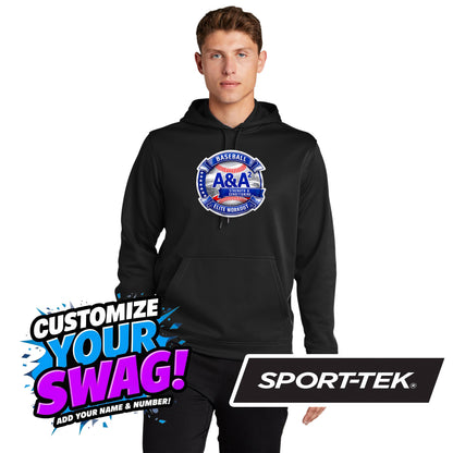 Sport-Tek Sport-Wick Fleece Hooded Pullover F244 - A&A Baseball Elite