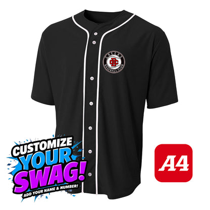 A4 Apparel N4184 Game Day Classic Baseball Jersey - Creeks Baseball Club - CBC