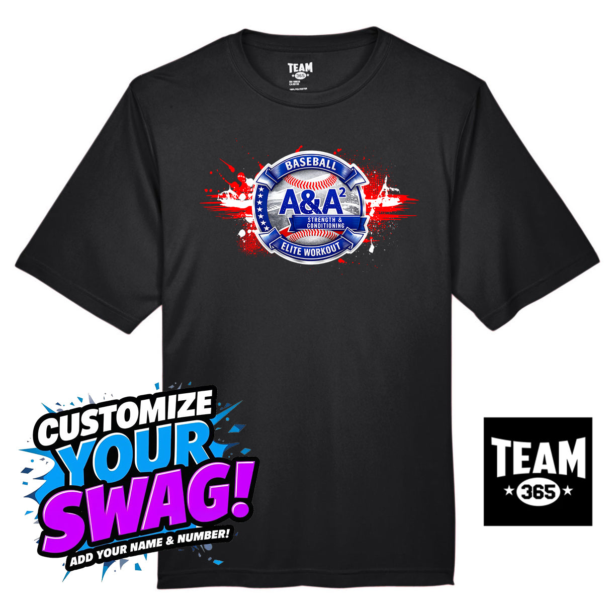 Team 365 Youth & Men's Zone Performance T-Shirt - A&A Baseball Elite