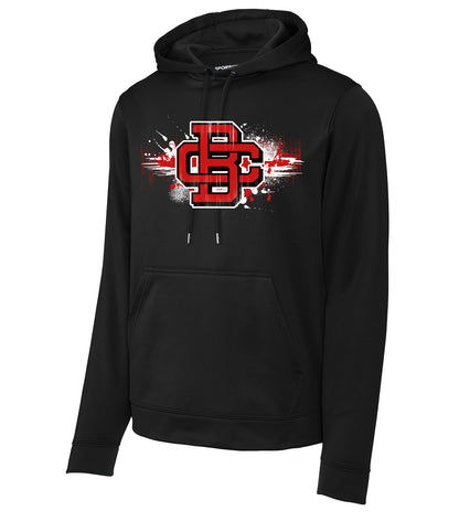 GLITCH - Sport-Tek Sport-Wick Fleece Hooded Pullover F244 - Creeks Baseball Club - CBC