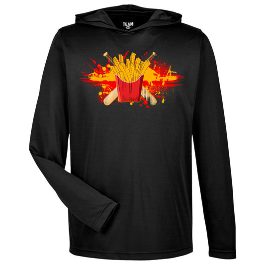 GLITCH - Team 365 Youth & Men's Zone Performance Hoodie - Team Rally Fries Baseball