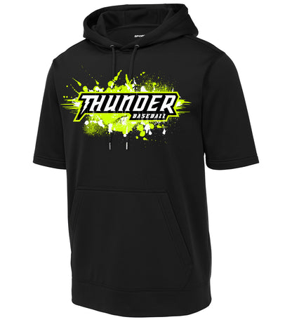 GLITCH - Sport-Tek Sport-Wick Fleece Short Sleeve Hooded Pullover ST251 - Ponte Vedra Thunder Baseball