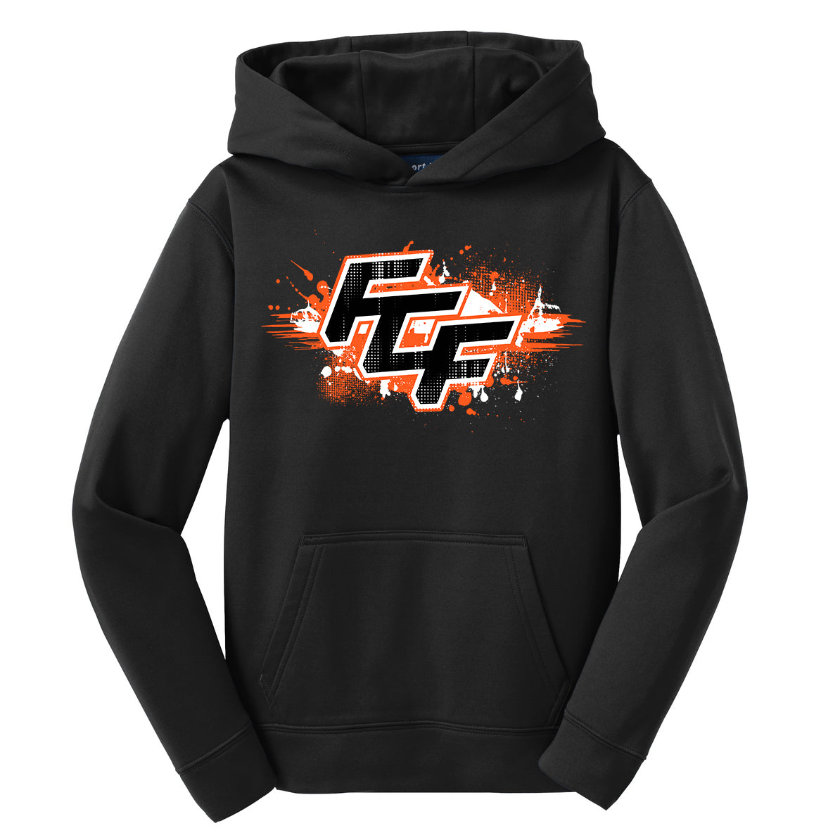 GLITCH - Sport-Tek Youth Sport-Wick Fleece Hooded Pullover YST244 - FCF Flight Baseball