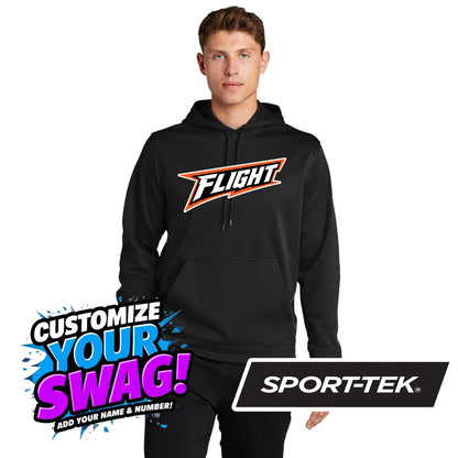 Sport-Tek Sport-Wick Fleece Hooded Pullover F244 - FCF Flight Baseball