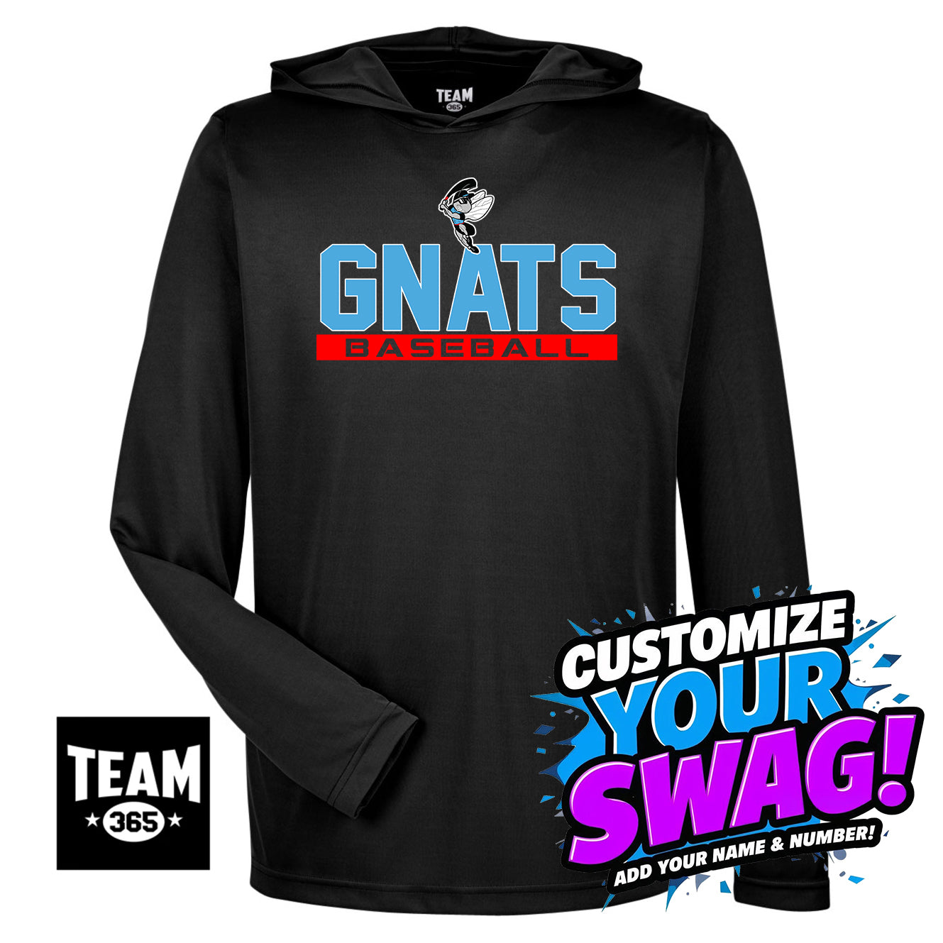 Team 365 Youth & Men's Zone Performance Hoodie - NBC Gnats Baseball