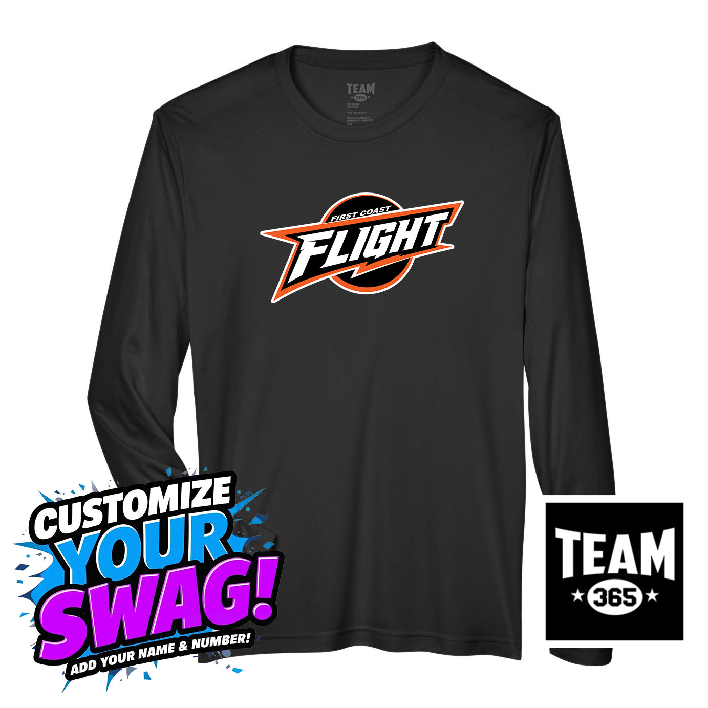 Team 365 Youth & Men's Zone Performance Long-Sleeve T-Shirt - FCF Flight Baseball