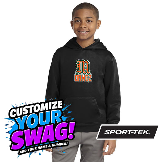 Sport-Tek Sport-Wick Fleece Short Sleeve Hooded Pullover ST251 - Miami Metro Dawgz