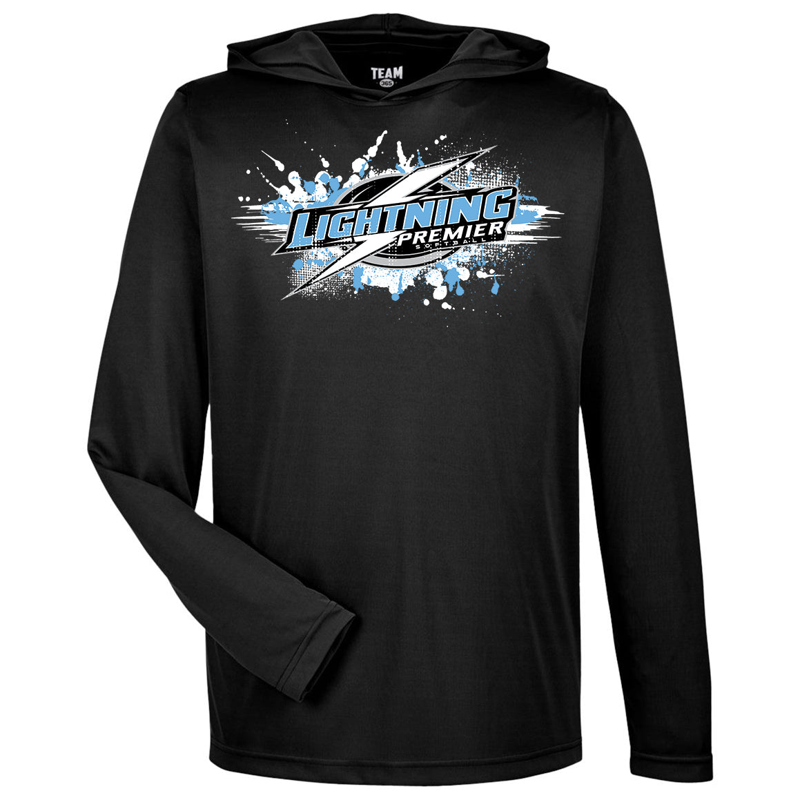 GLITCH - Team 365 Youth & Men's Zone Performance Hoodie - Lightning Premier Softball