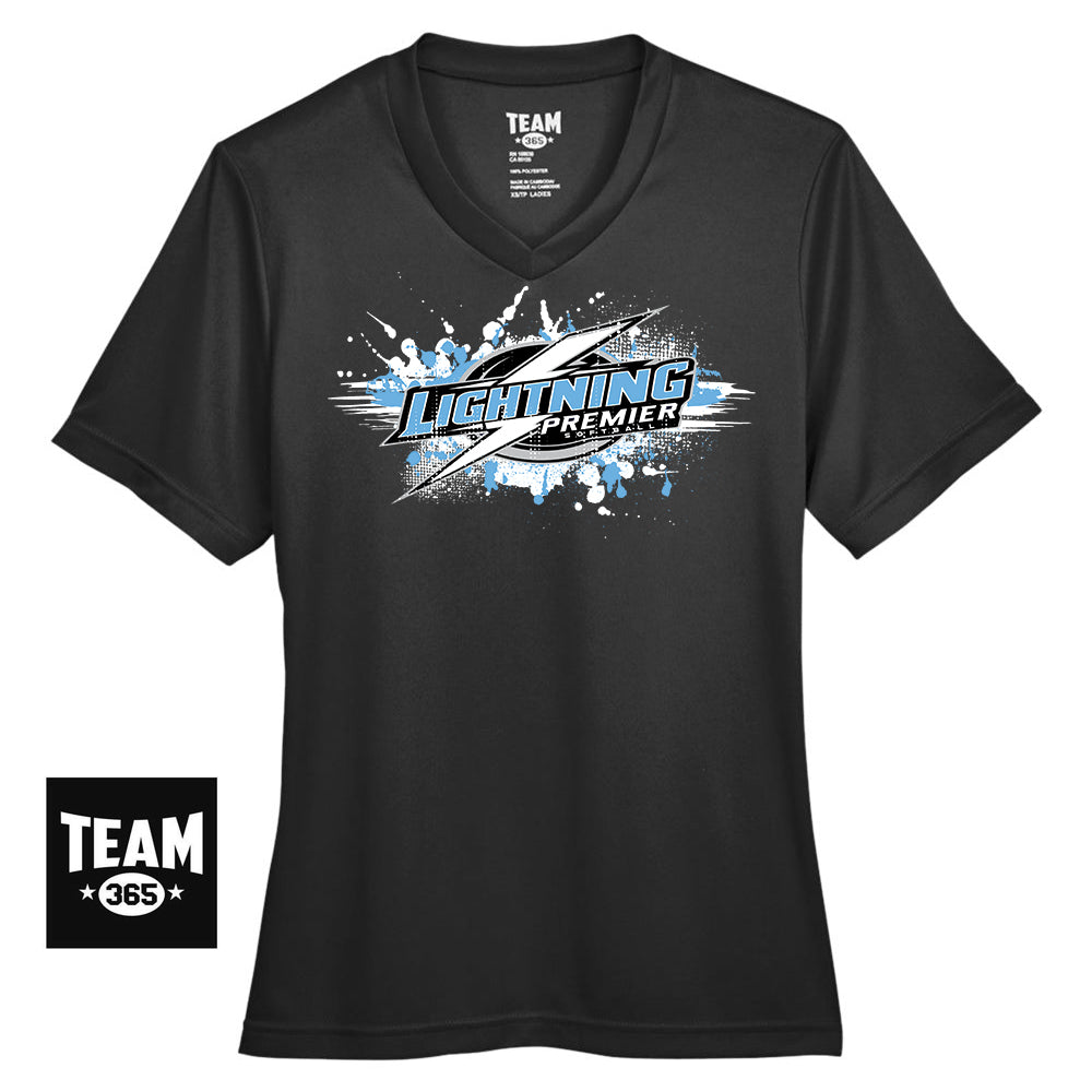 GLITCH - Team 365 TT11W Women's Zone Performance T-Shirt - Lightning Premier Softball