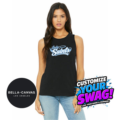 Bella + Canvas B6003 Women's Jersey Muscle Tank - Lady Saints Softball