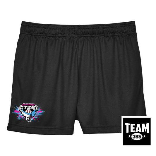 Team 365 TT11SHW Women's Zone Performance Short - Southwest Sting Baseball