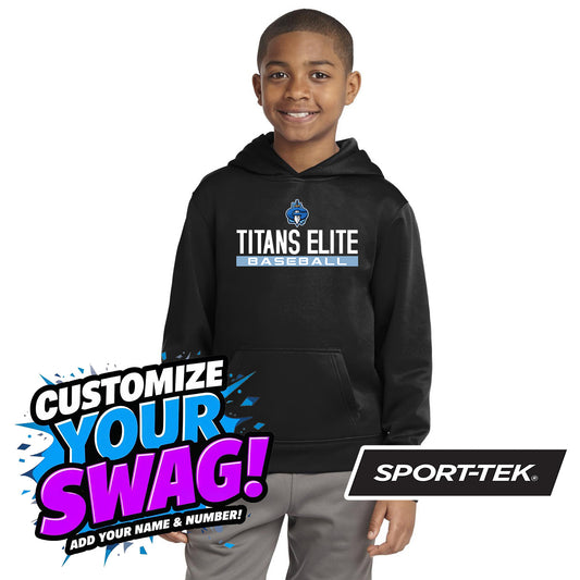 Sport-Tek Youth Sport-Wick Fleece Hooded Pullover YST244 - Georgia Titans Elite Baseball