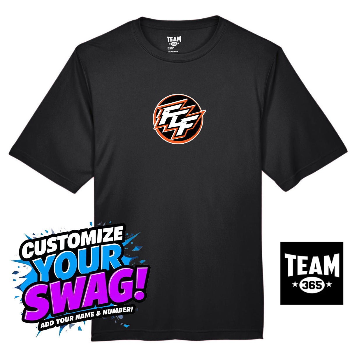 Team 365 Youth & Men's Zone Performance T-Shirt - FCF Flight Baseball