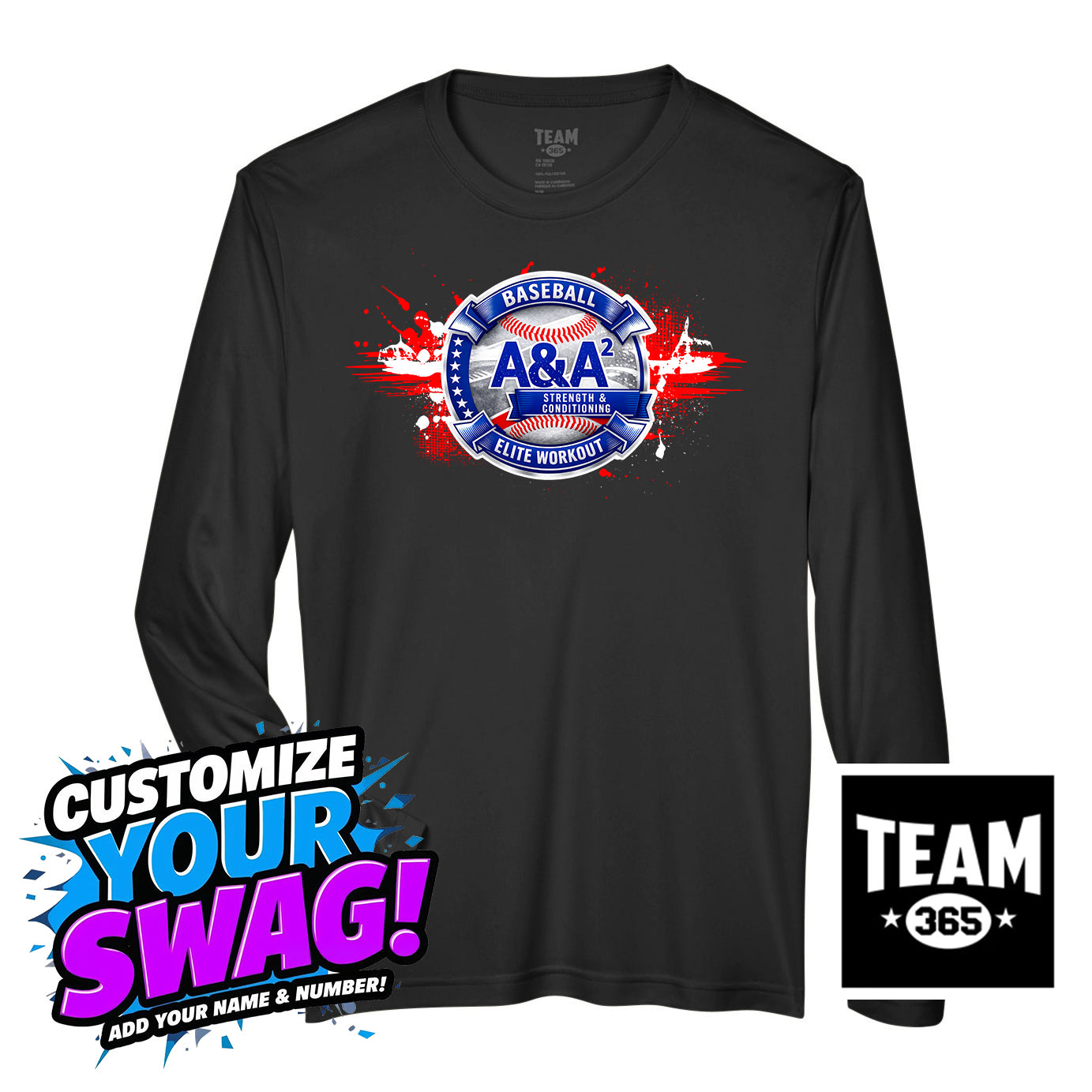 Team 365 Youth & Men's Zone Performance Long-Sleeve T-Shirt - A&A Baseball Elite