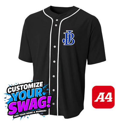A4 Apparel N4184 Game Day Classic Baseball Jersey - Jax Beach Baseball