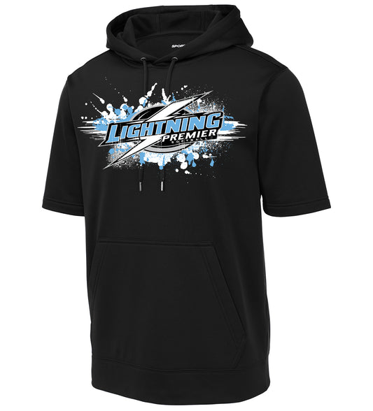 GLITCH - Sport-Tek Sport-Wick Fleece Short Sleeve Hooded Pullover ST251 - Lightning Premier Softball