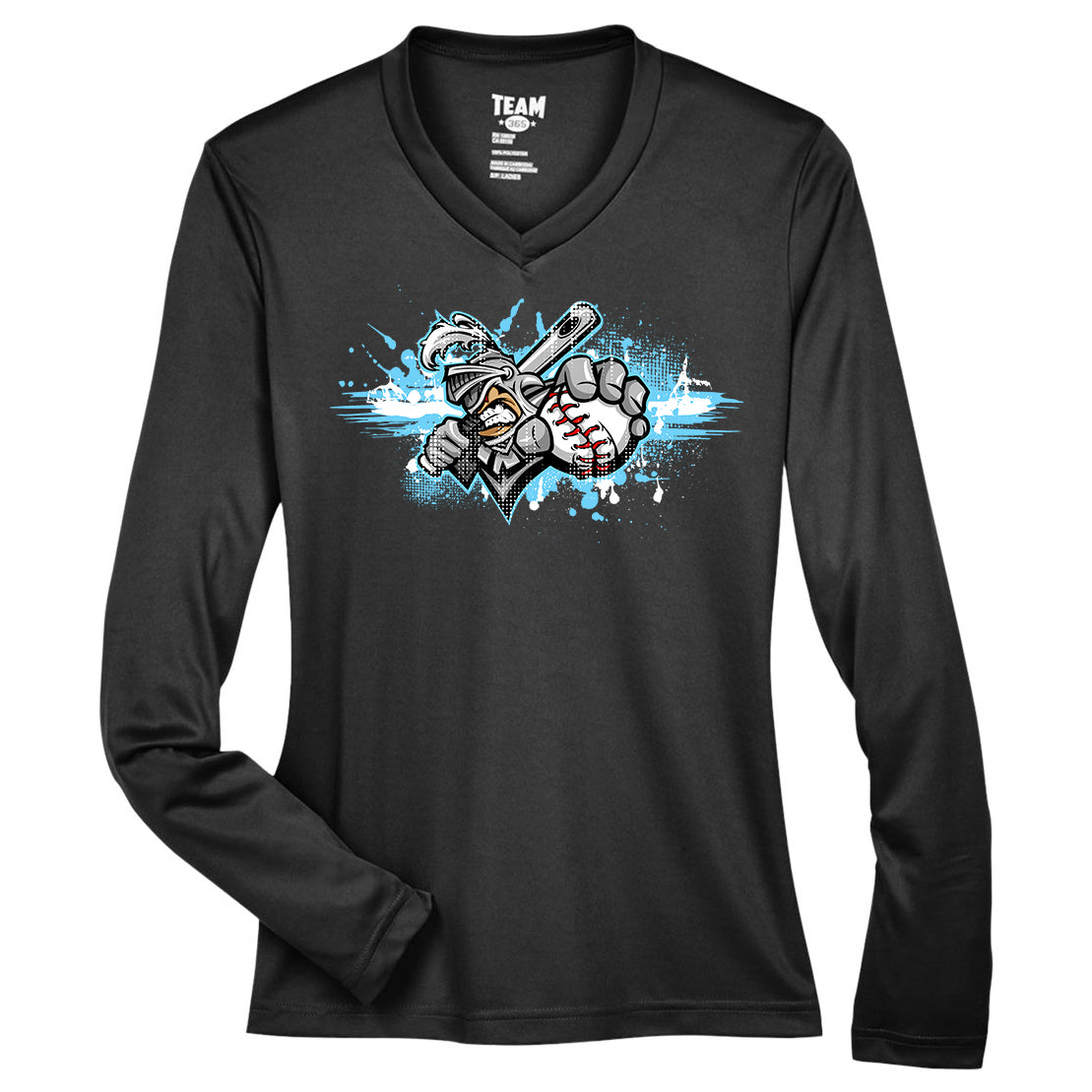 GLITCH - Team 365 TT11WL Women's Zone Performance Long-Sleeve T-Shirt - Knights Baseball
