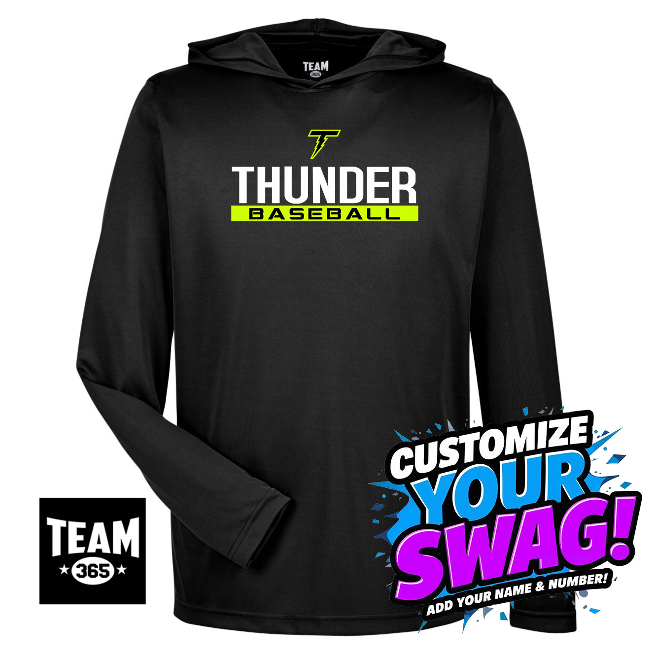 Team 365 Youth & Men's Zone Performance Hoodie - Ponte Vedra Thunder Baseball