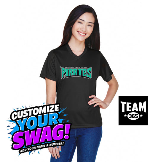 Team 365 TT11W Women's Zone Performance T-Shirt - South Florida Pirates