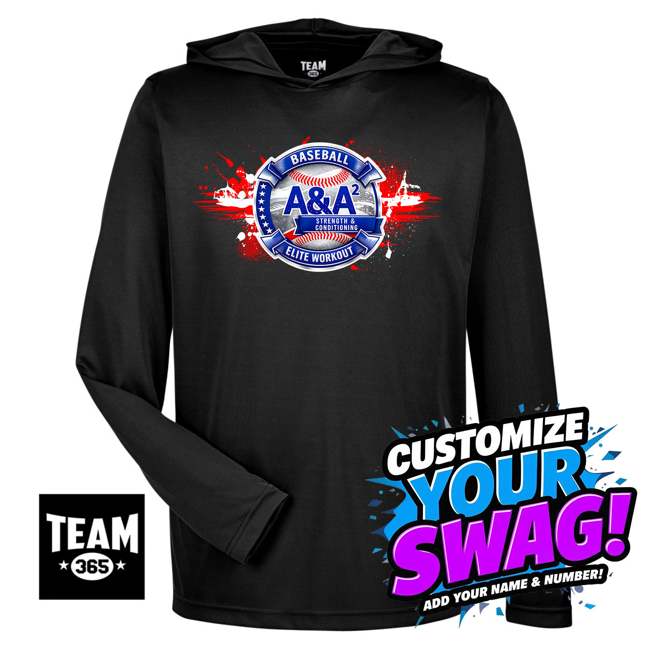 Team 365 Youth & Men's Zone Performance Hoodie - A&A Baseball Elite