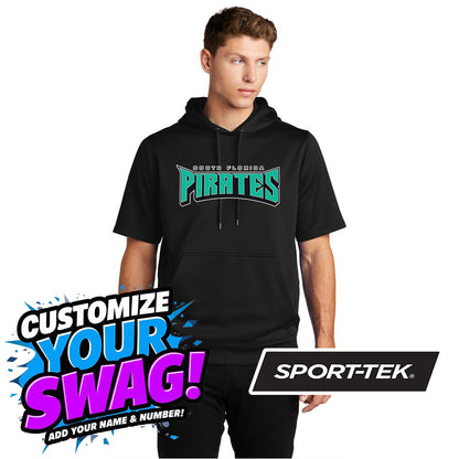 Sport-Tek Sport-Wick Fleece Short Sleeve Hooded Pullover ST251 - South Florida Pirates