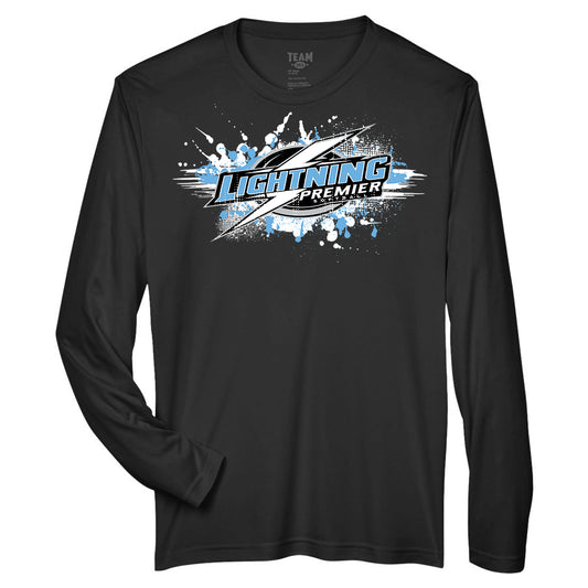 GLITCH - Team 365 Youth & Men's Zone Performance Long-Sleeve T-Shirt - Lightning Premier Softball
