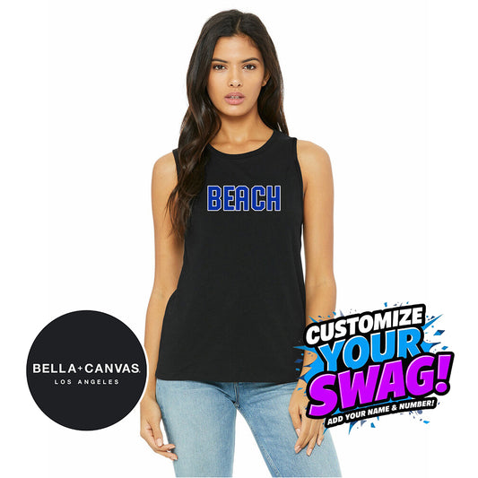 Bella + Canvas B6003 Women's Jersey Muscle Tank - Jax Beach Baseball