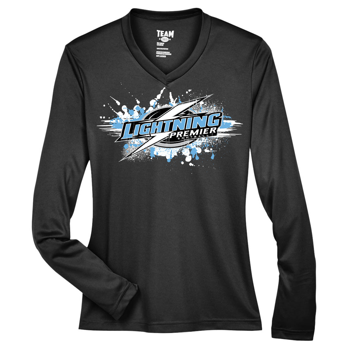 GLITCH - Team 365 TT11WL Women's Zone Performance Long-Sleeve T-Shirt - Lightning Premier Softball
