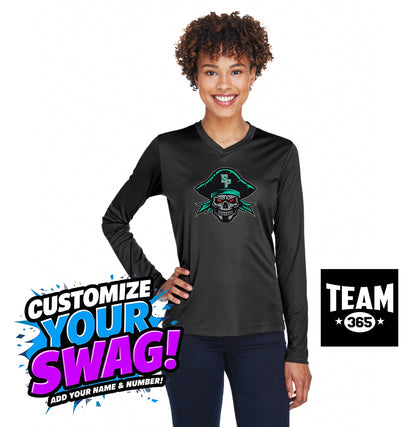 Team 365 TT11WL Women's Zone Performance Long-Sleeve T-Shirt - South Florida Pirates