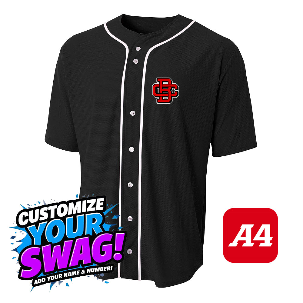 A4 Apparel N4184 Game Day Classic Baseball Jersey - Creeks Baseball Club - CBC