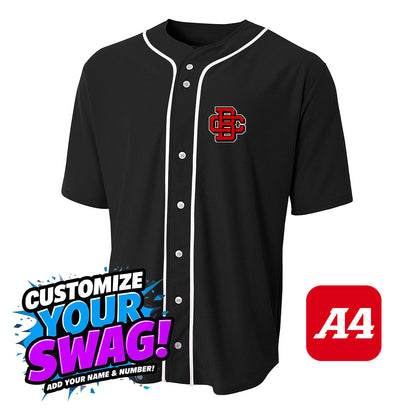 A4 Apparel N4184 Game Day Classic Baseball Jersey - Creeks Baseball Club - CBC