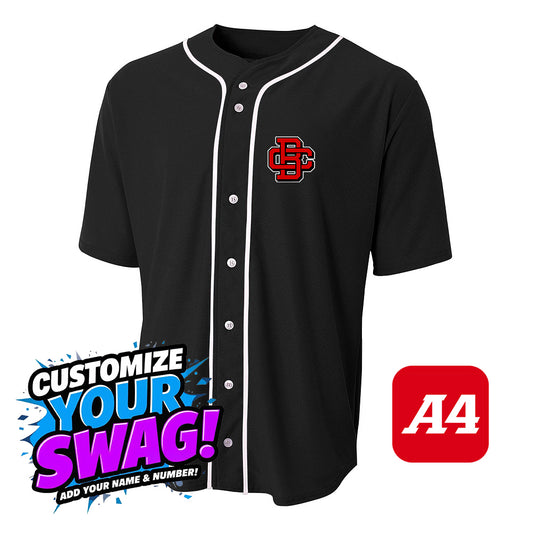 A4 Apparel N4184 Game Day Classic Baseball Jersey - Creeks Baseball Club - CBC