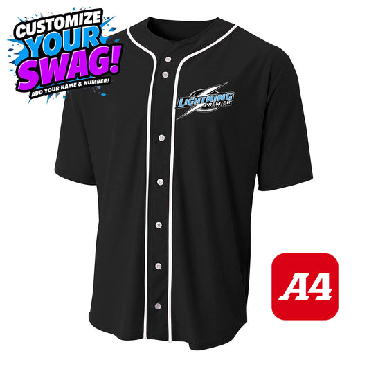 A4 Apparel N4184 Game Day Classic Baseball Jersey - Lightning Premier Softball