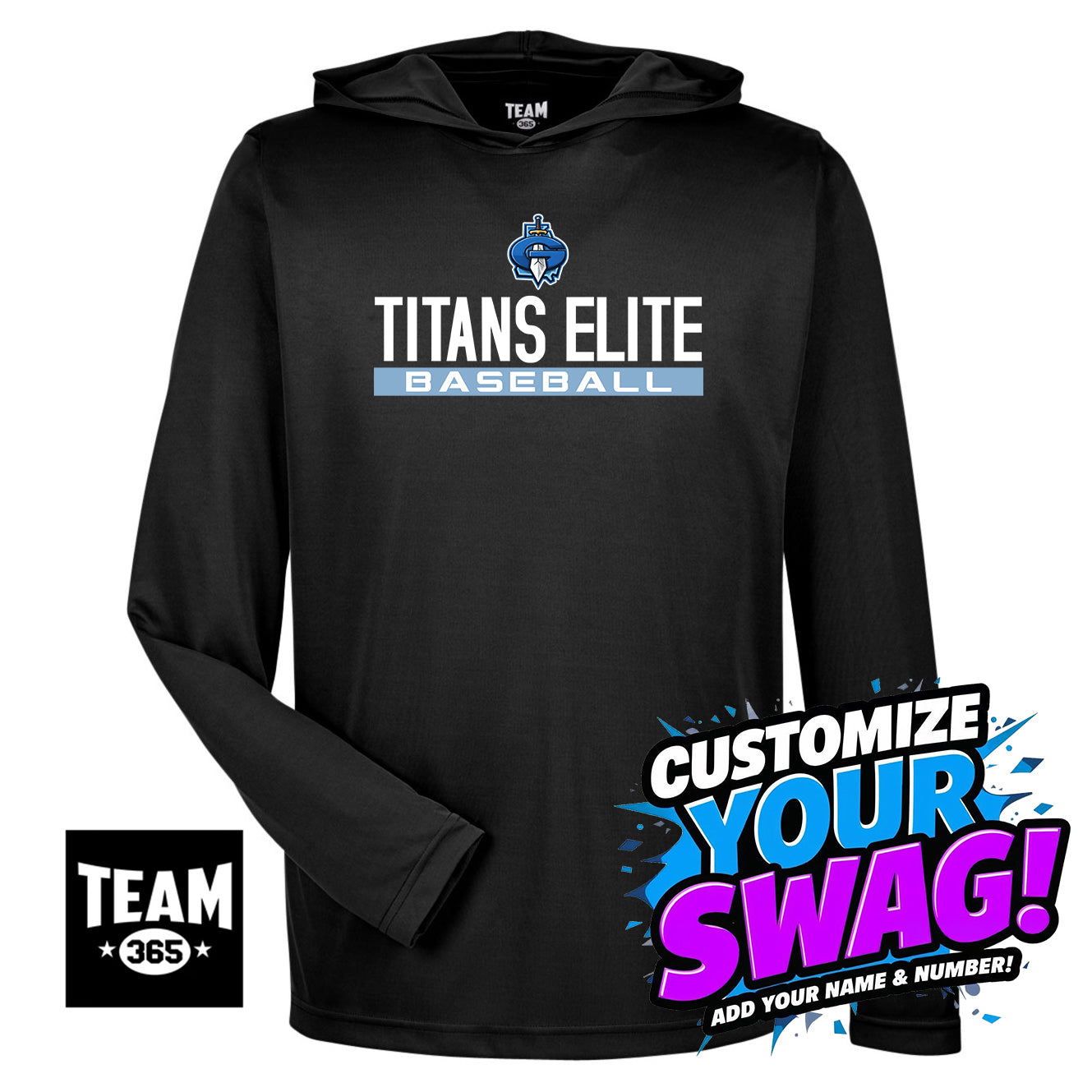 Team 365 Youth & Men's Zone Performance Hoodie - Georgia Titans Elite Baseball