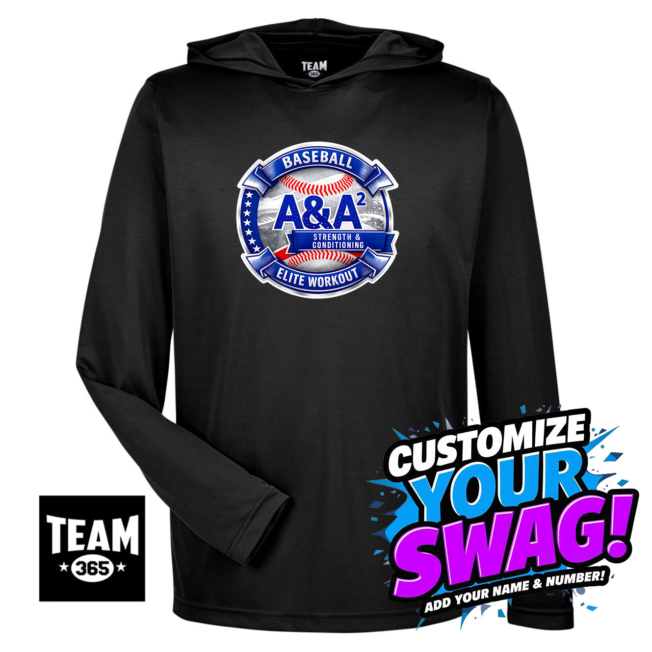 Team 365 Youth & Men's Zone Performance Hoodie - A&A Baseball Elite